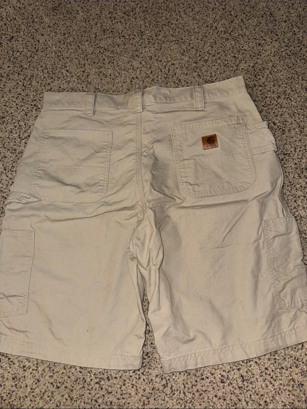 Carhartt Men’s Light Khaki Cargo Shorts - Pocketed Workwear